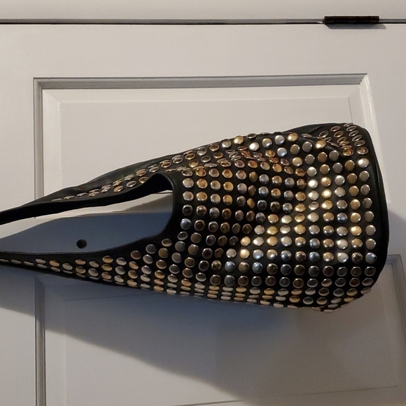 STUDDED SEXY SPIKE ANKLE BOOTS WITH HEELS SZ 8/M - Picture 5 of 10